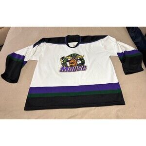 Vintage Bauer Minnesota Moose Jersey Size L IHL Hockey Minor League 90s